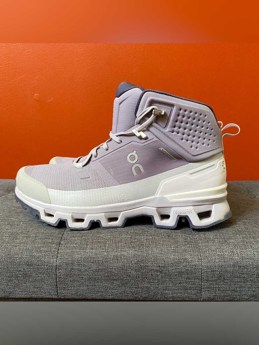 On Cloudrock 2 Waterproof Women's Hiking Boots Shark Fade US Size